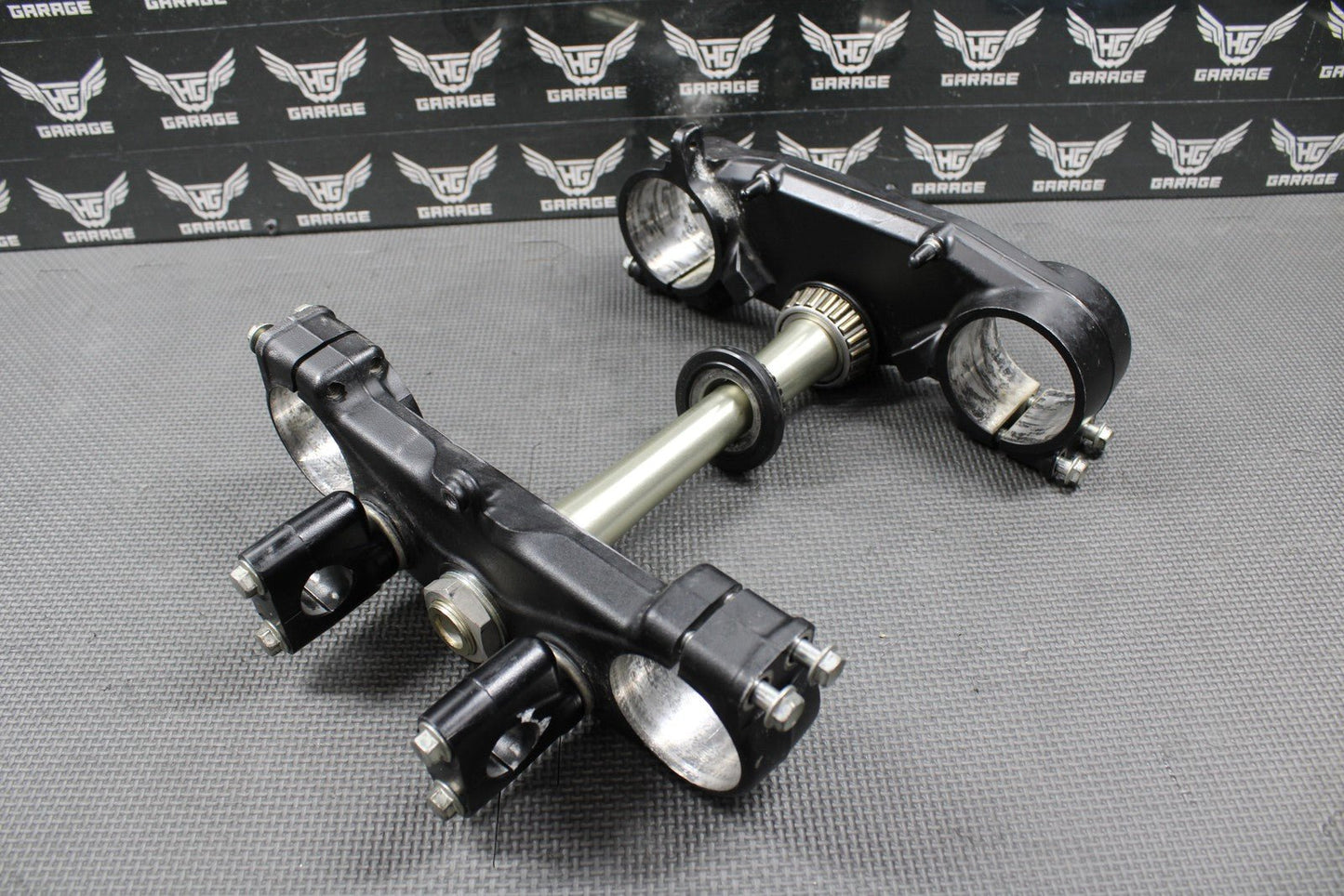 2014 KAWASAKI 13 - 14 KX250F OEM FRONT FORKS LOWER UPPER TRIPLE TREE BAR CLAMP - hggarage