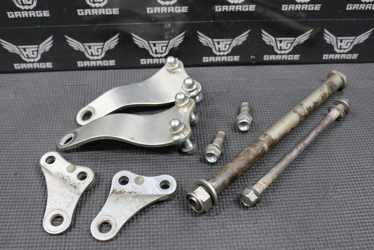 2019 17 - 19 YAMAHA YZ250FX OEM ENGINE MOTOR MOUNT STAY BRACKETS BOLTS SWING PIVOT - hggarage