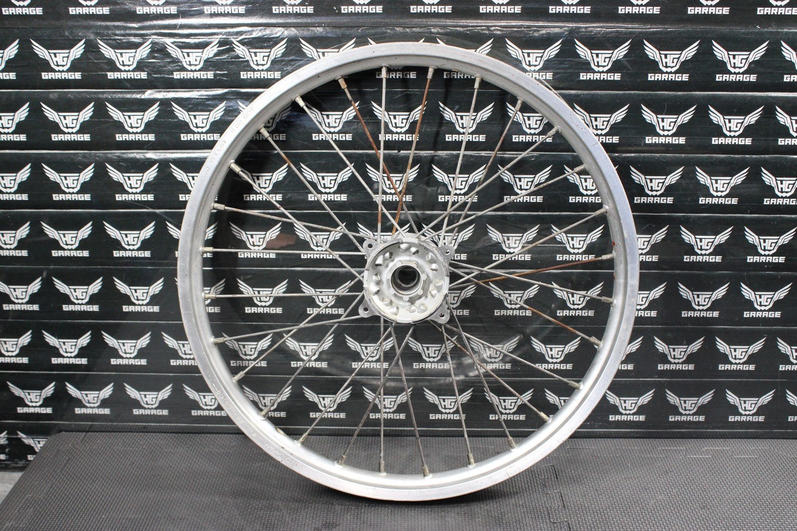 2001 HONDA 96 - 02 CR80RB 19" BIGWHEEL OEM FRONT WHEEL RIM HUB 44650 - GBF - 861 - hggarage