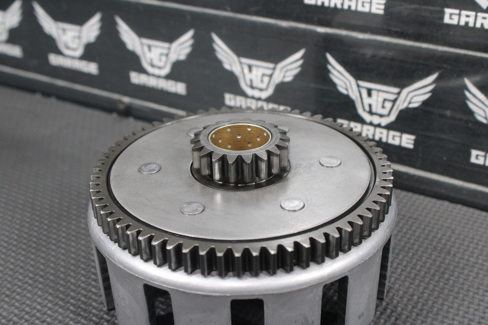 1986 Kawasaki KDX200 OEM Complete Clutch W Plates Basket Hub - hggarage