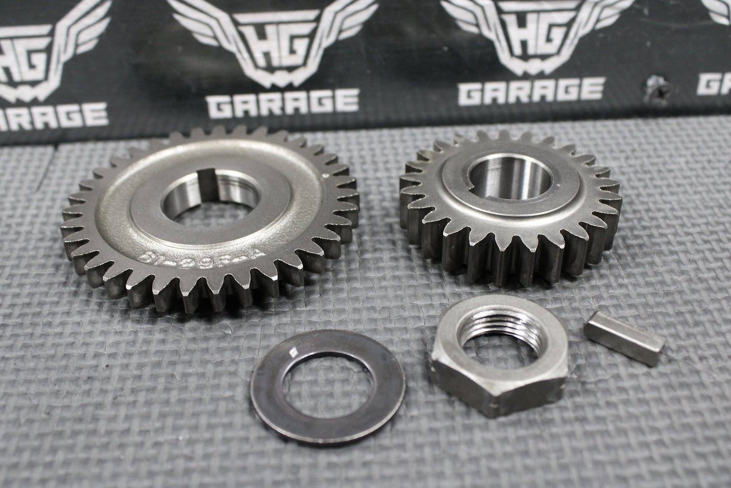 2000 SUZUKI DRZ400 OEM ENGINE CRANKSHAFT PRIMARY MAIN DRIVE TIMING GEARS SET - hggarage