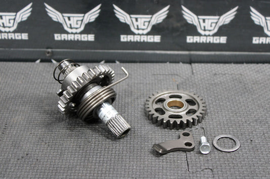 2002 HONDA CR125R OEM KICKSTART KICK START SHAFT W IDLER GEAR