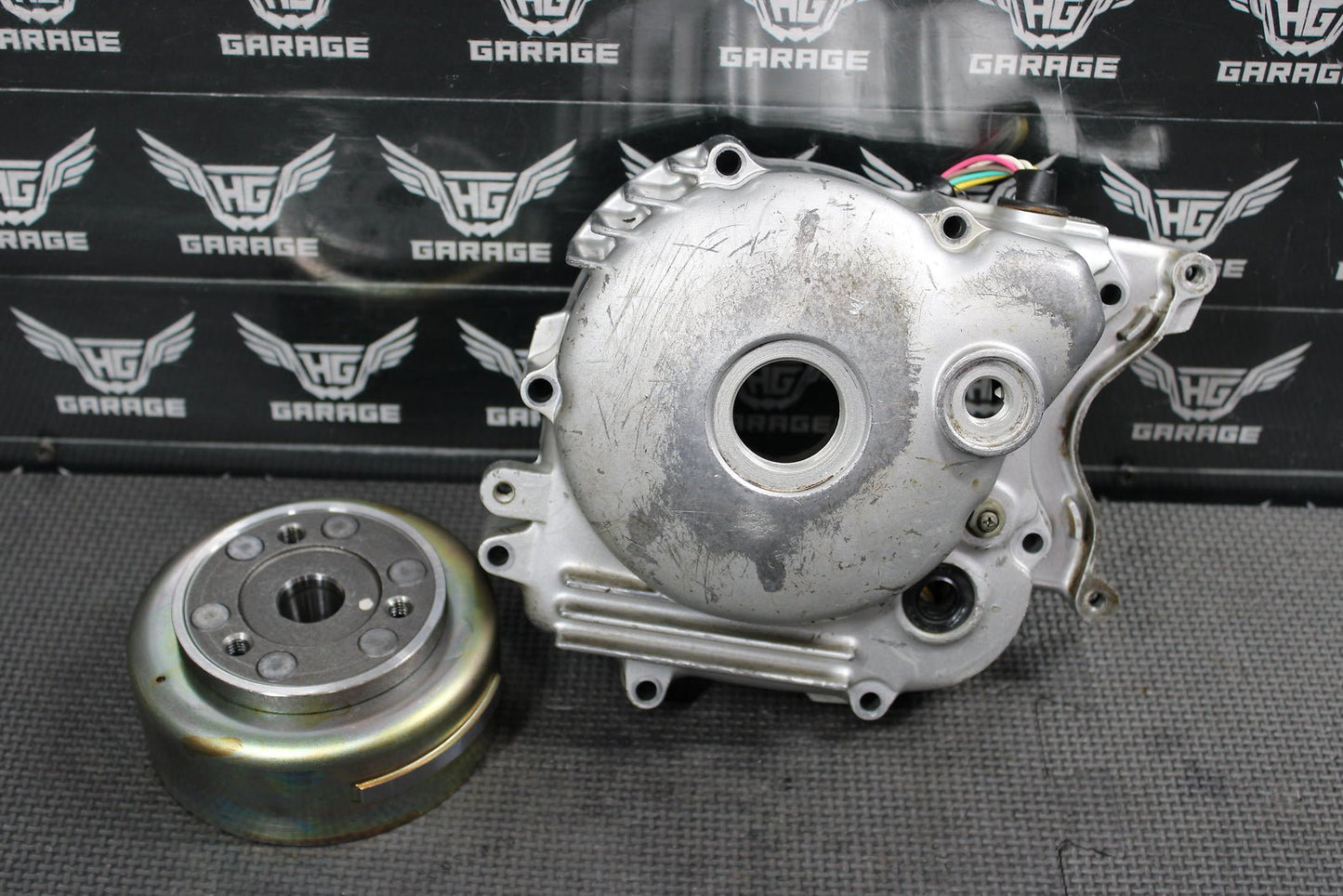 2000 Yamaha TTR90 Stator Magneto Rotor Flywheel 5HN - 85510 - 01 - 00 - hggarage
