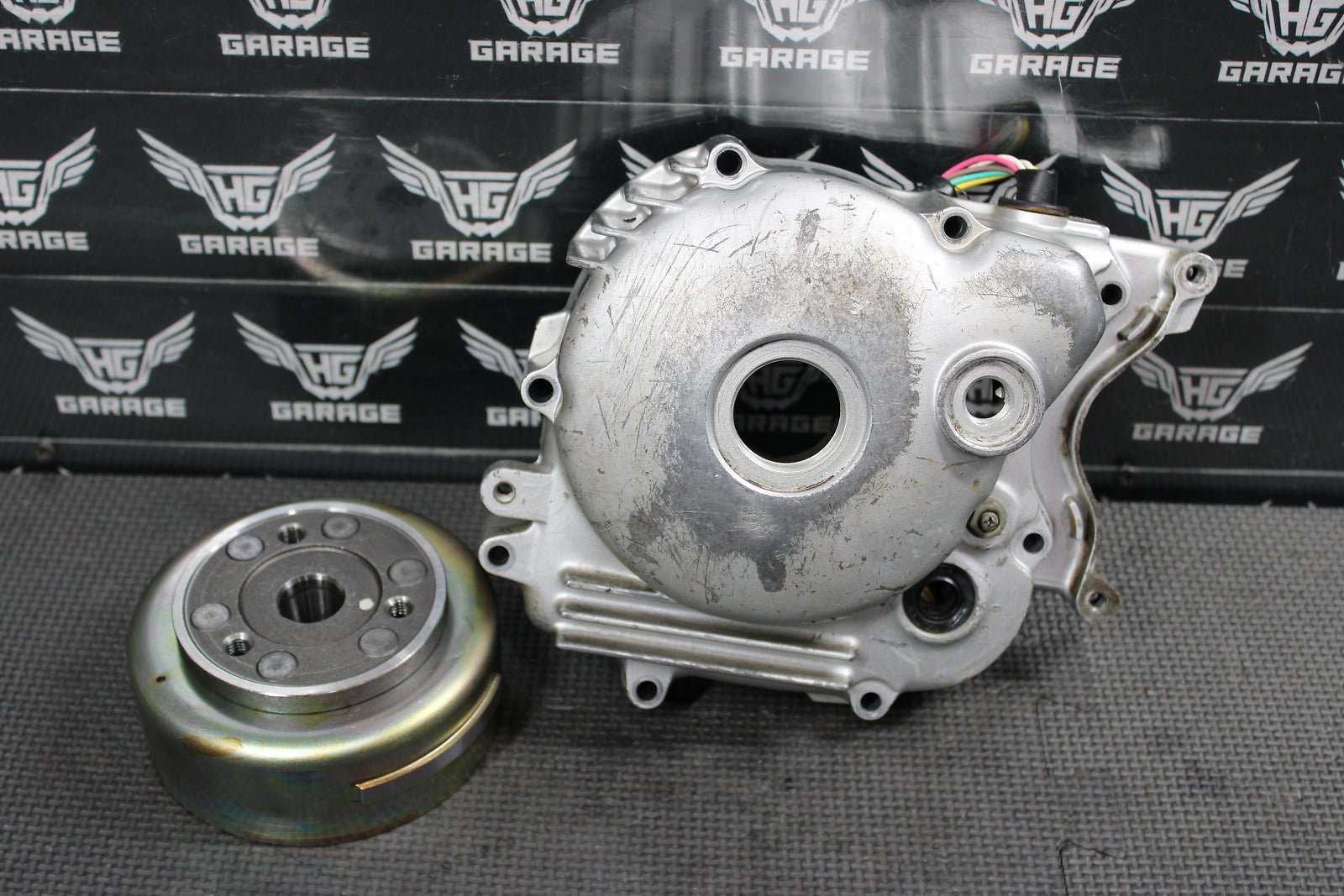 2000 Yamaha TTR90 Stator Magneto Rotor Flywheel 5HN - 85510 - 01 - 00 - hggarage
