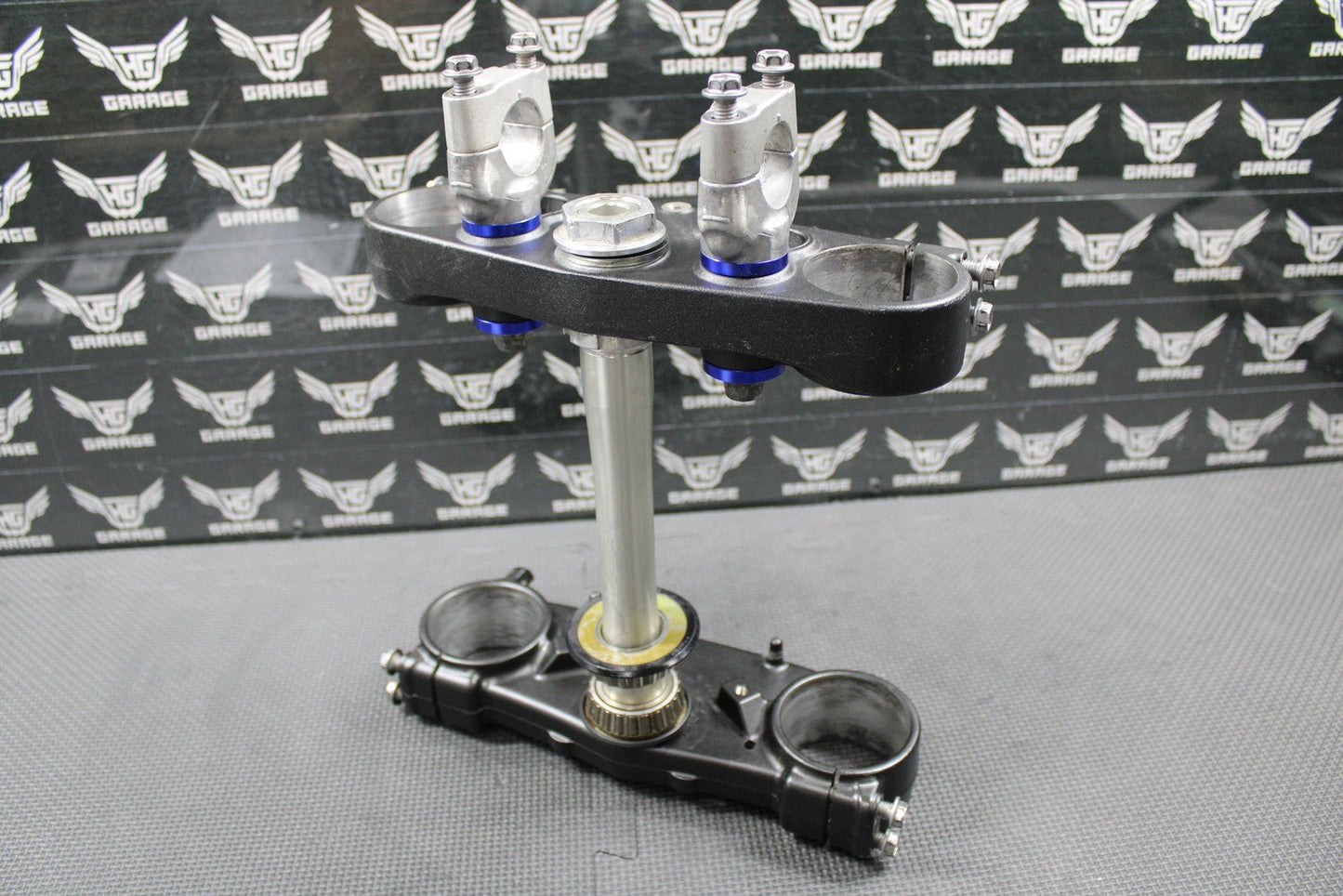 2020 YAMAHA 18 - 21 YZ250FX OEM FRONT FORKS LOWER UPPER TRIPLE TREE STEM BAR CLAMP - hggarage