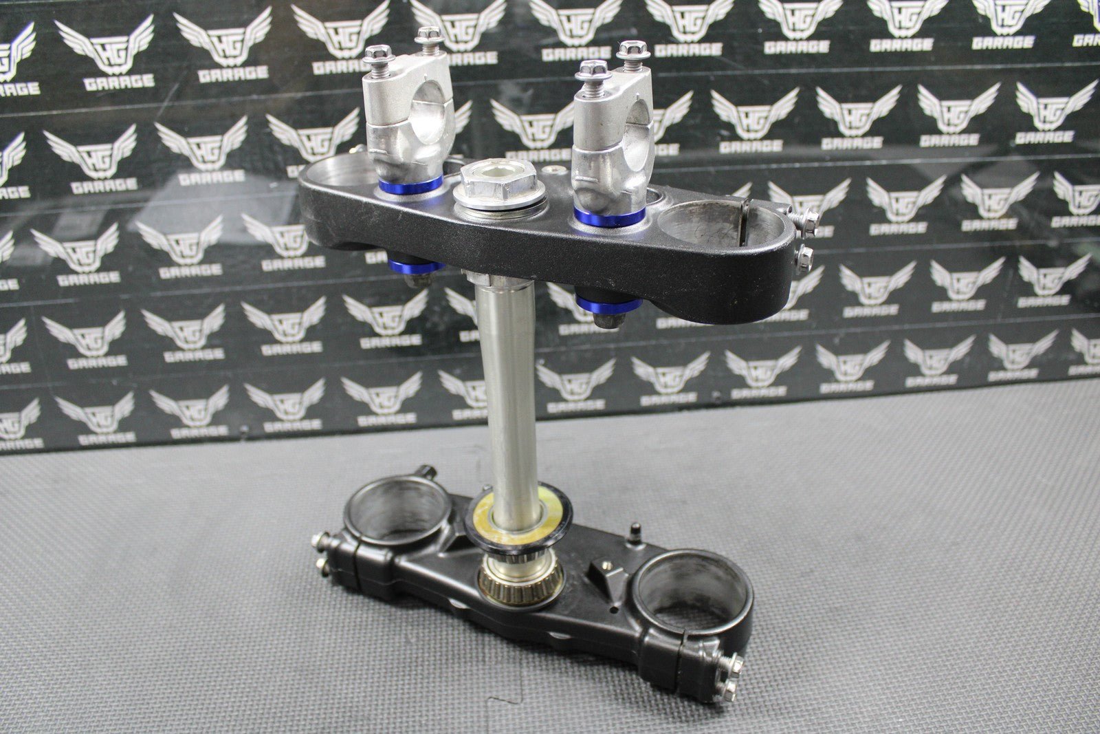 2020 YAMAHA 18 - 21 YZ250FX OEM FRONT FORKS LOWER UPPER TRIPLE TREE STEM BAR CLAMP - hggarage