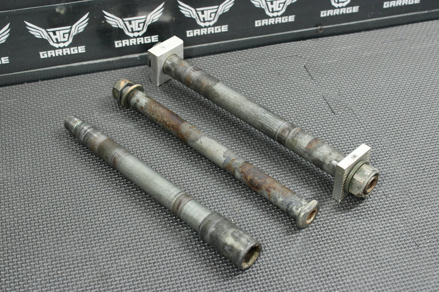 2002 Yamaha YZ426F OEM Front Rear Axle Back Wheel Rim Swingarm Pivot Bolt Axles - hggarage