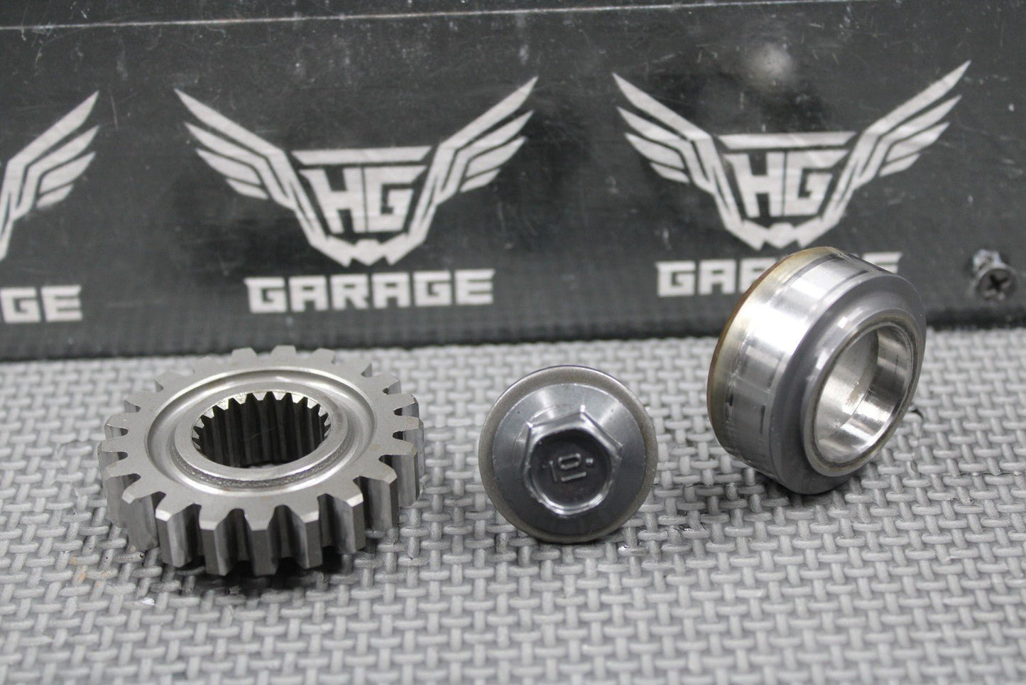 2001 HONDA 86 - 07 CR250R OEM PRIMARY DRIVE GEAR 21T & COLLAR SET 13615 - KS7 - 000 - hggarage