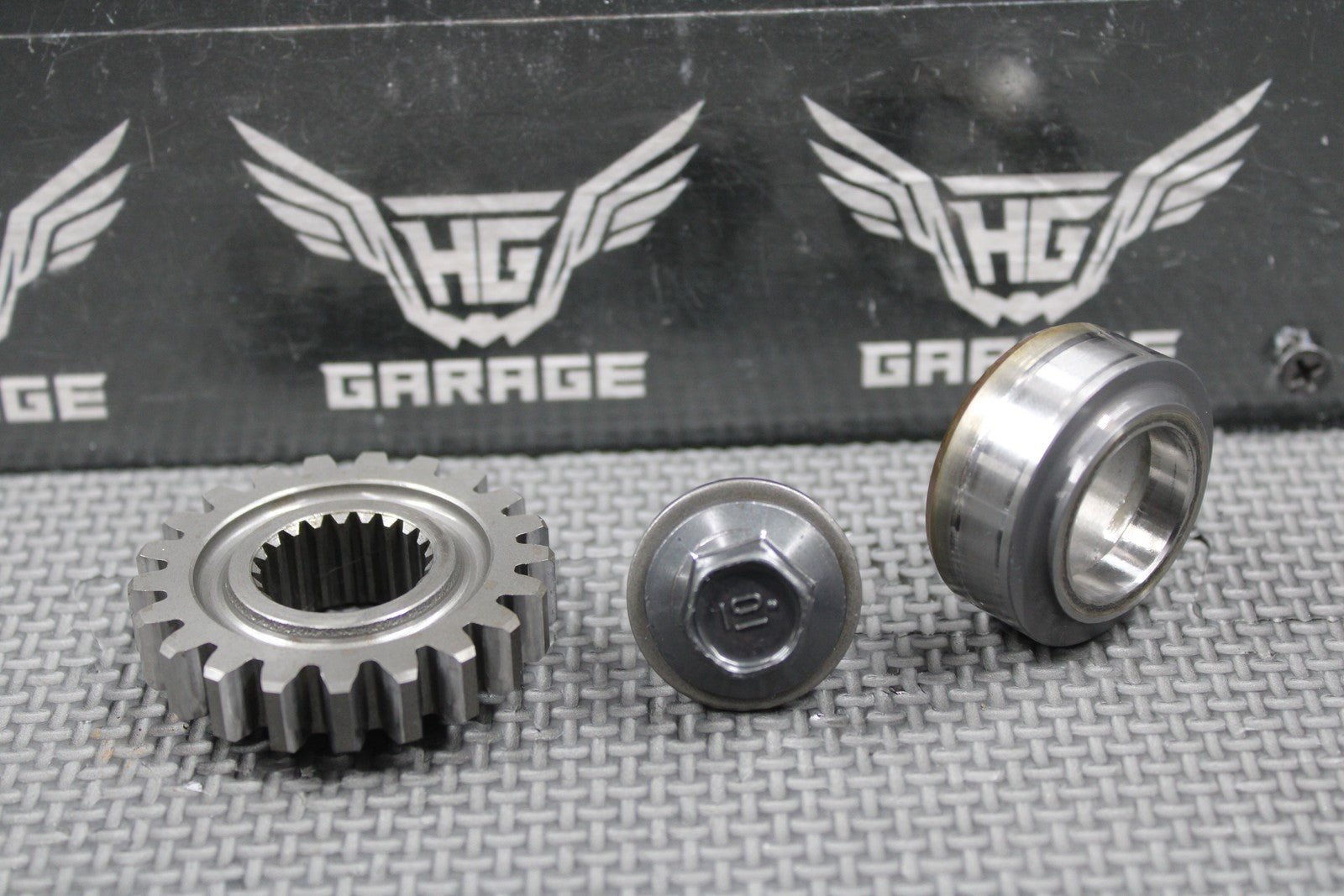 2001 HONDA 86 - 07 CR250R OEM PRIMARY DRIVE GEAR 21T & COLLAR SET 13615 - KS7 - 000 - hggarage