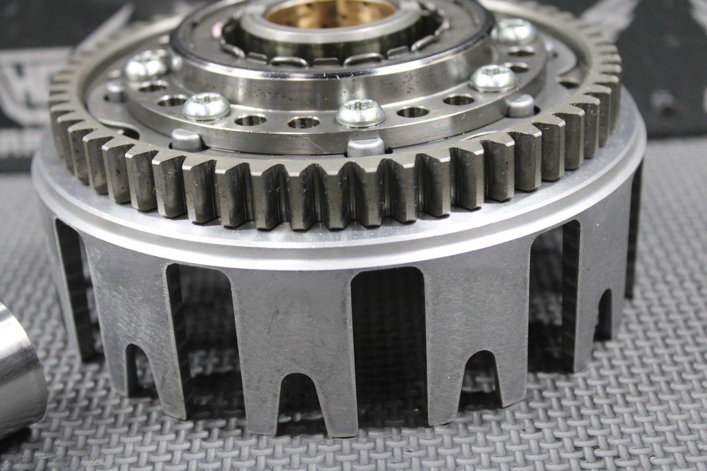 2022 YAMAHA 21 - 22 WR250F YZ250F FX OEM CLUTCH BASKET ONE WAY STARTER GEAR NICE! - hggarage