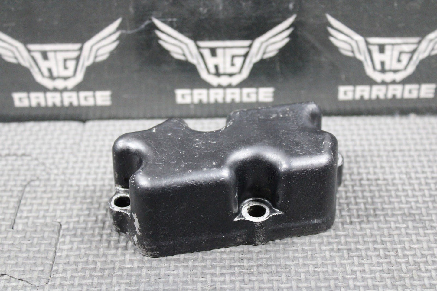 1987 1988 HONDA CR125R OEM ATAC EXHAUST MANIFOLD SUB CHAMBER COVER 18331 - KS6 - 700 - hggarage