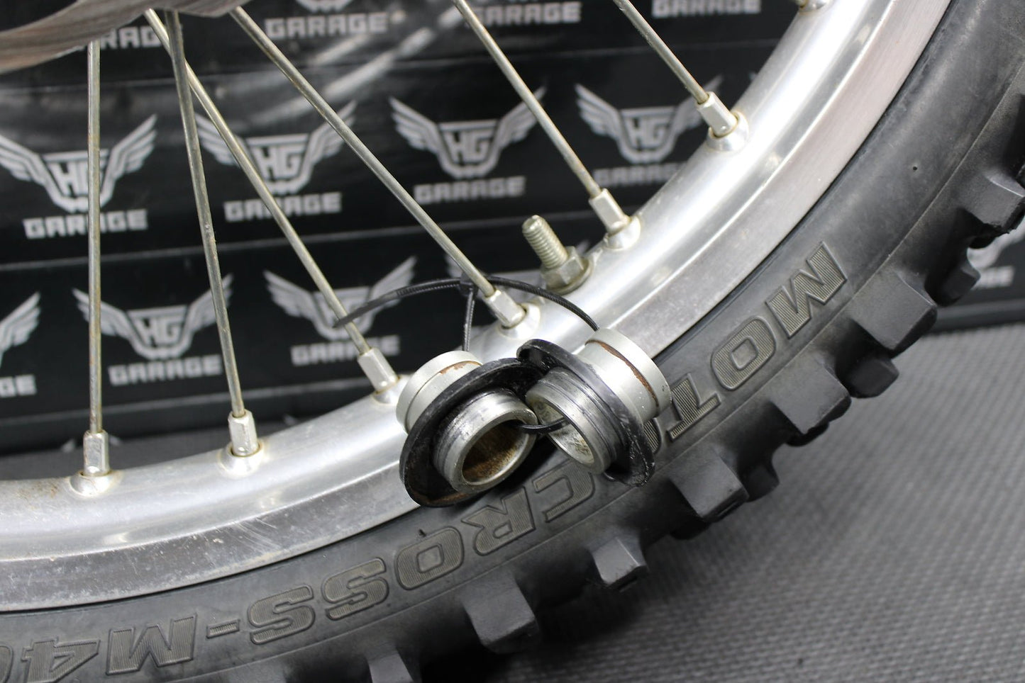 2006 Suzuki 05 - 07 RMZ450 RM450 OEM Front Wheel Rim Hub Tire Rotor Assembly - hggarage