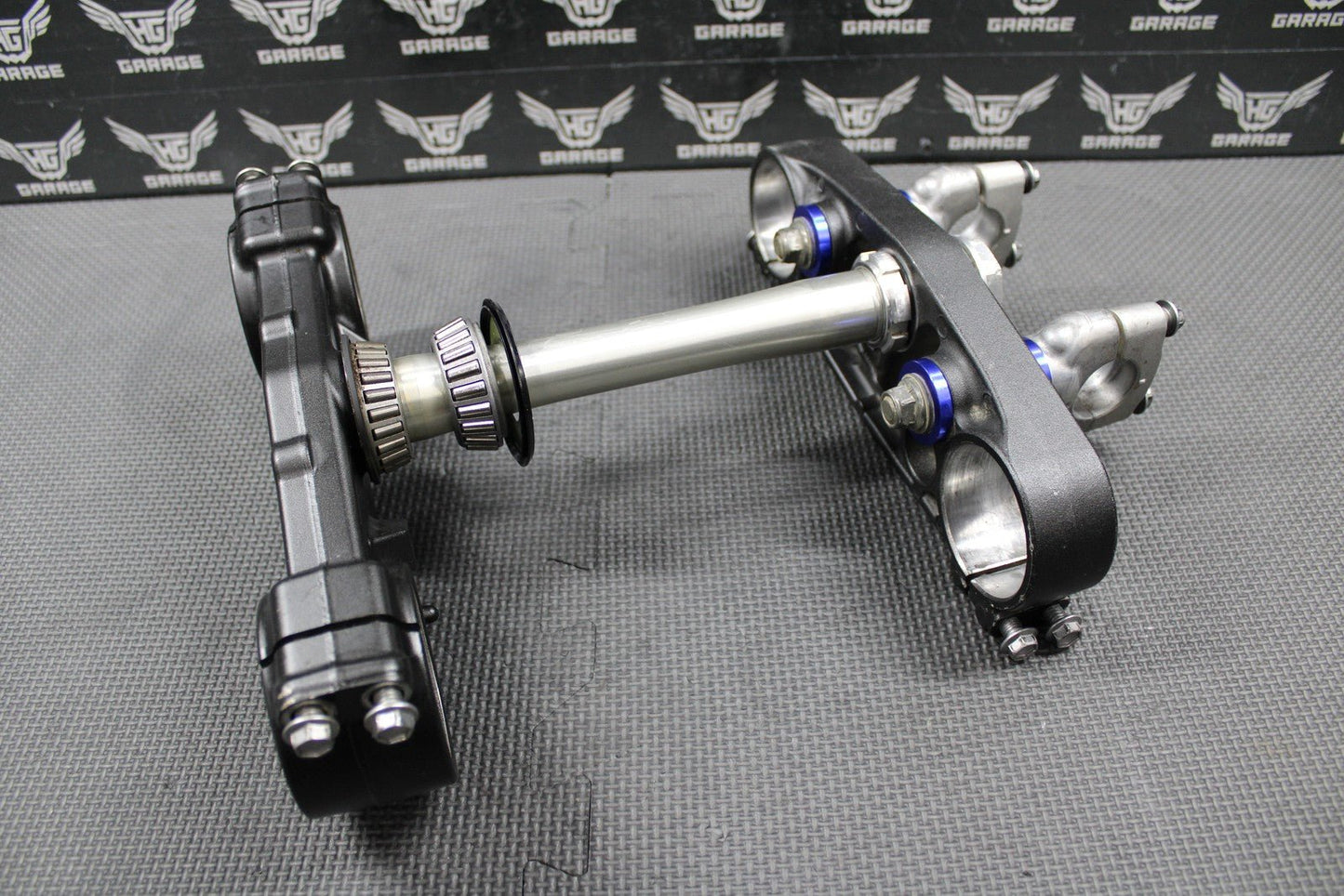 2020 YAMAHA 18 - 21 YZ250FX OEM FRONT FORKS LOWER UPPER TRIPLE TREE STEM BAR CLAMP - hggarage