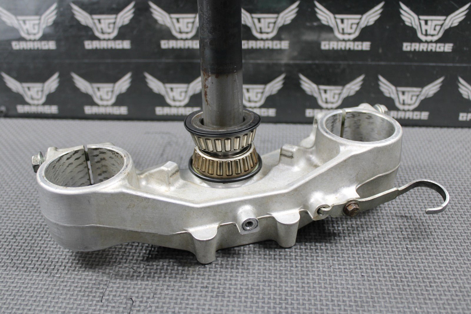 2003 KAWASAKI KLX400SR OEM FRONT FORK LOWER UPPER TRIPLE TREE STEM FAT BAR CLAMP - hggarage