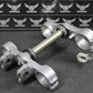 1996 KAWASAKI KX125 OEM FRONT FORKS LOWER UPPER TRIPLE TREE STEM CLAMP SET NICE! - hggarage