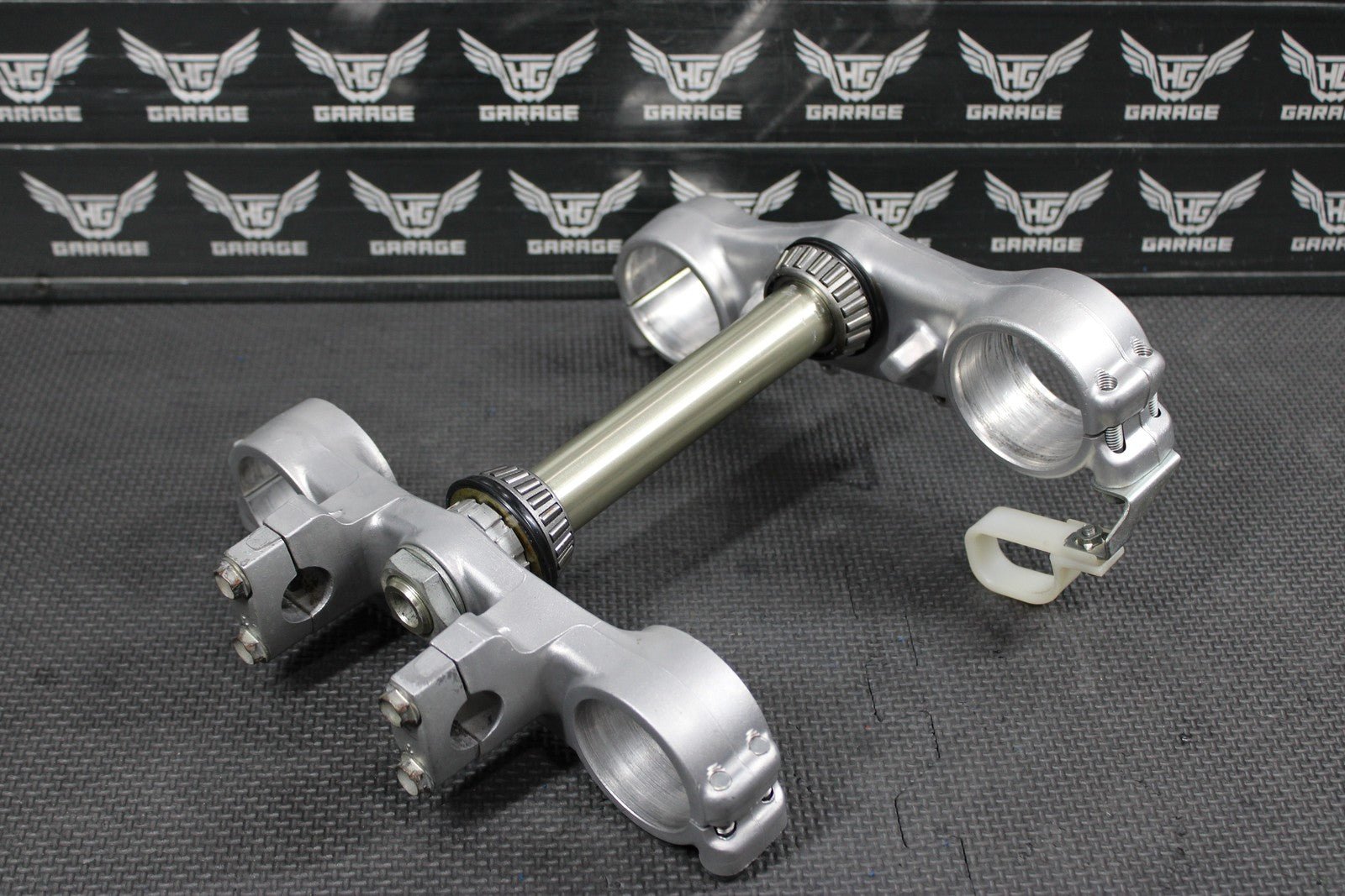 1996 KAWASAKI KX125 OEM FRONT FORKS LOWER UPPER TRIPLE TREE STEM CLAMP SET NICE! - hggarage