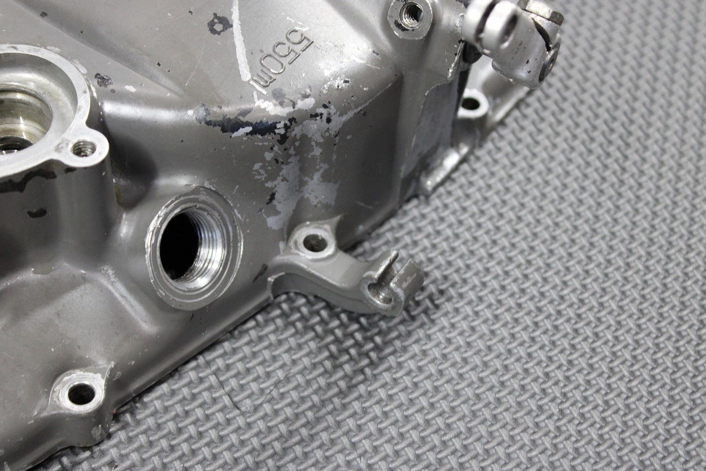 2001 SUZUKI RM80 OEM 96 - 01 RIGHT SIDE ENGINE MOTOR SIDE CLUTCH COVER 11341 - 02B43 - hggarage
