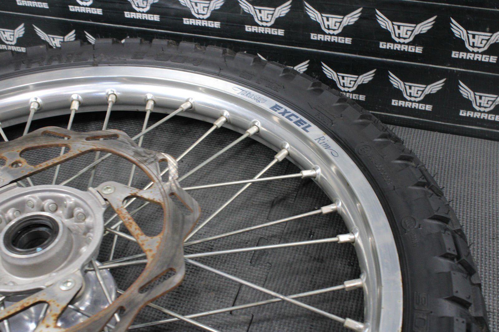 2013 HUSQVARNA TE511 OEM EXCEL FRONT BACK REAR WHEEL SET PAIR WHEELS RIMS HUBS - hggarage