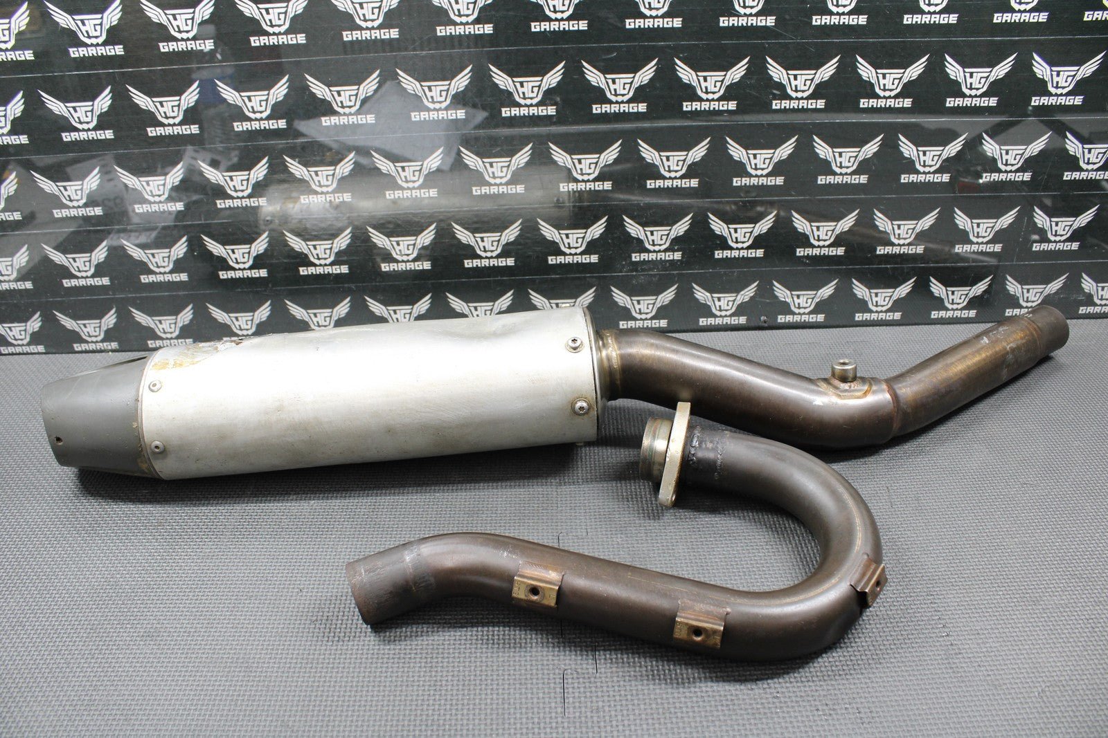 2009 YAMAHA YZ450F DR. D MUFFLER EXHAUST SILENCER SLIP ON PIPE HEADER SYSTEM - hggarage