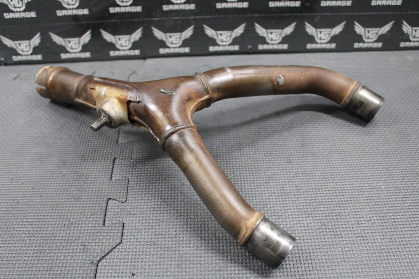 2008 2009 HONDA CRF250R OEM DUAL EXHAUST MID Y PIPE HEADER JOINT 18380 - KRN - A10 - hggarage