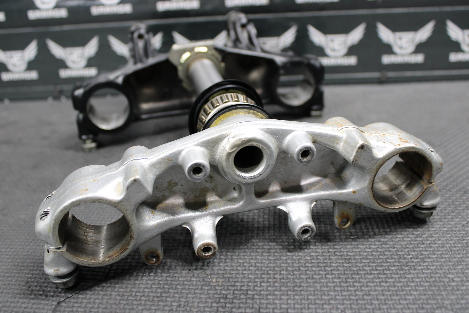 2001 Honda XR200R 90 - 02 OEM Front Fork Lower Upper Triple Tree Stem Bridge Clamp - hggarage