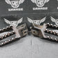 2001 95 - 01 HONDA CR500R RIGHT LEFT OVERSIZE FOOTPEGS FOOT PEGS PEDALS HEAVY DUTY - hggarage