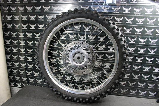 1998 HONDA CR125R OEM FRONT WHEEL RIM HUB ASSEMBLY 44635 - MAC - 680 44701 - KZ4 - J01 - hggarage
