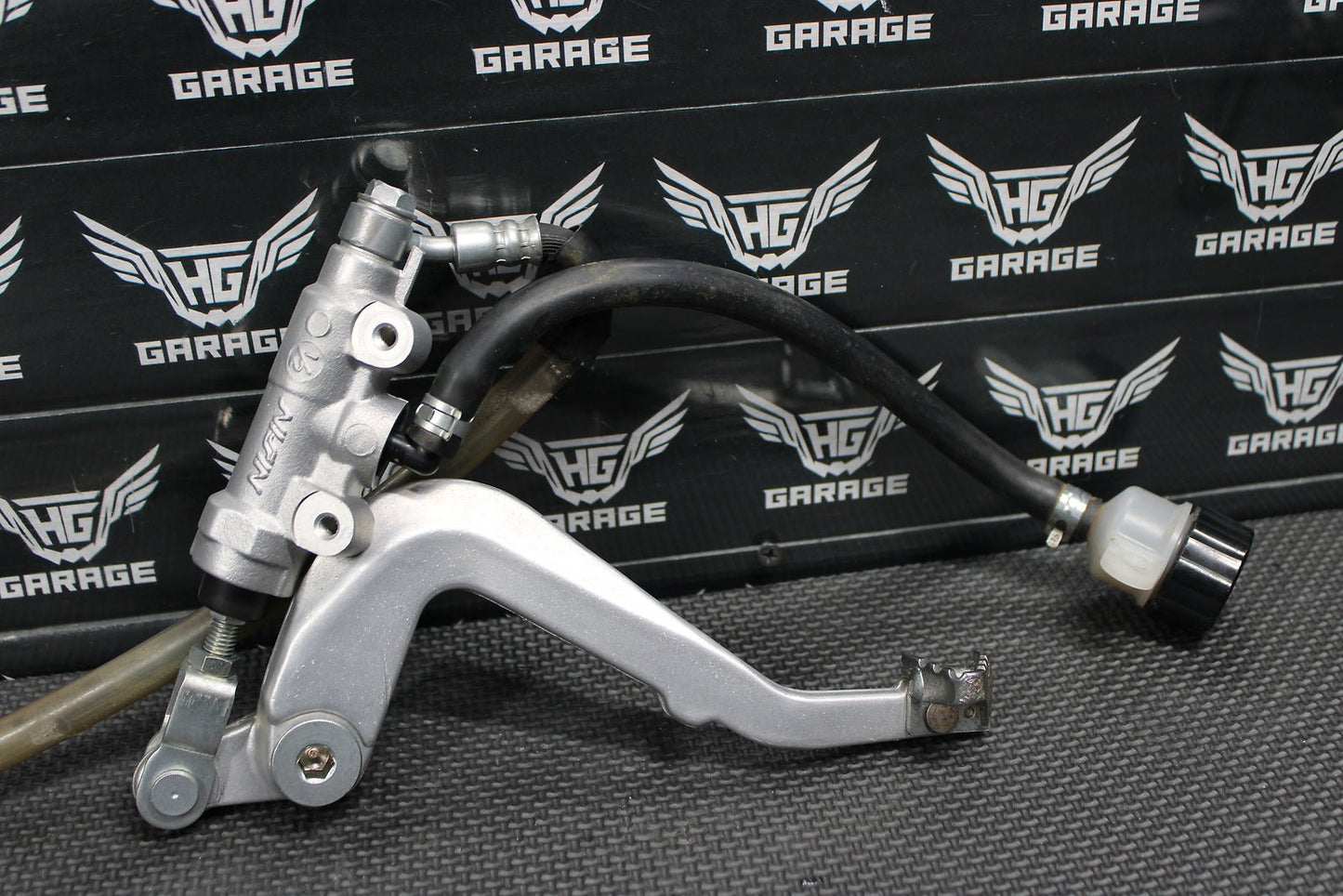2014 14 - 21 KAWASAKI KX100 OEM REAR BACK BRAKE CALIPER MASTER CYLINDER LEVER LINE - hggarage