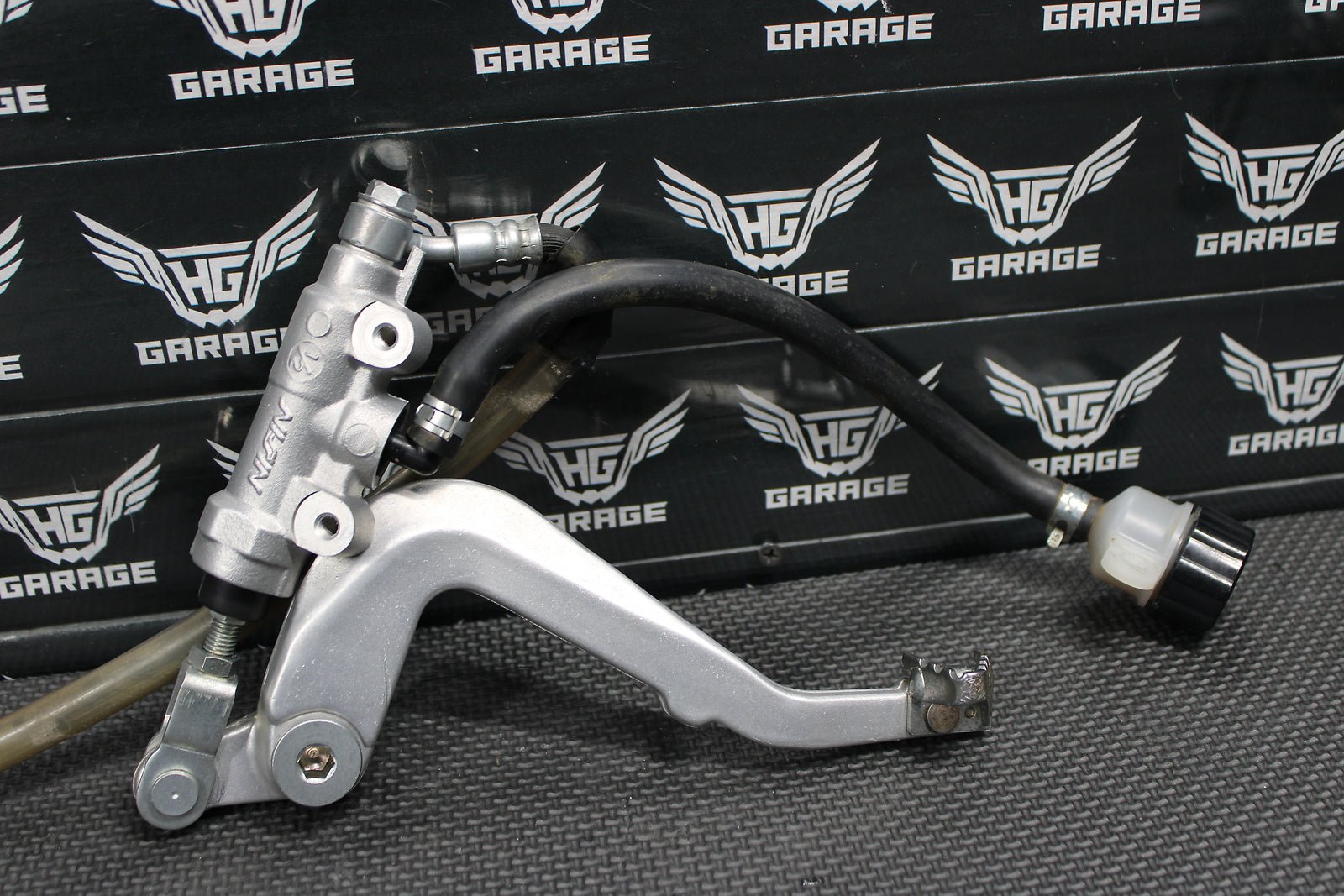 2014 14 - 21 KAWASAKI KX100 OEM REAR BACK BRAKE CALIPER MASTER CYLINDER LEVER LINE - hggarage