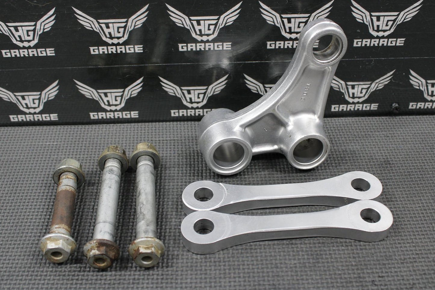 2003 KAWASAKI KX250 OEM REAR SHOCK SWINGARM LINKAGE LINKS UNI TRAK 39007 - 1306 - hggarage