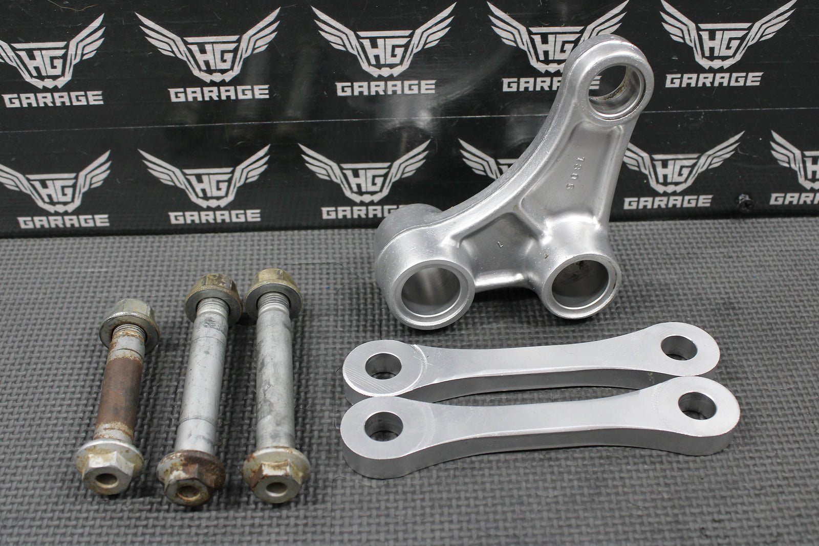 2003 KAWASAKI KX250 OEM REAR SHOCK SWINGARM LINKAGE LINKS UNI TRAK 39007 - 1306 - hggarage