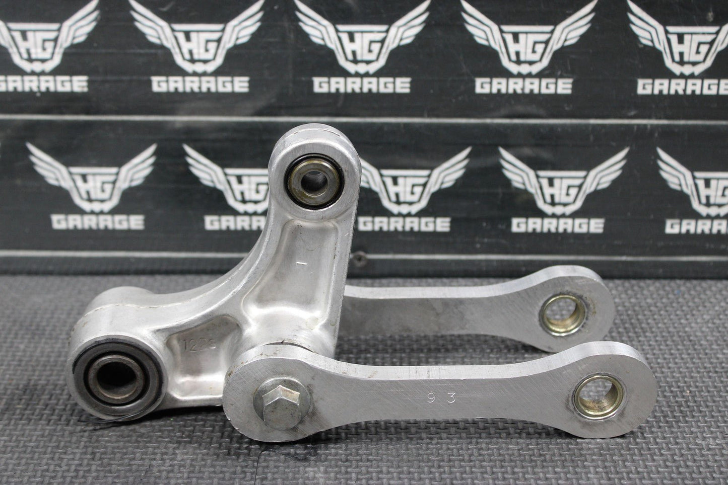 KAWASAKI 94 - 96 KX125 KX250 OEM REAR SHOCK LINKAGE LINKS RELAY DOG BONE SWINGARM - hggarage