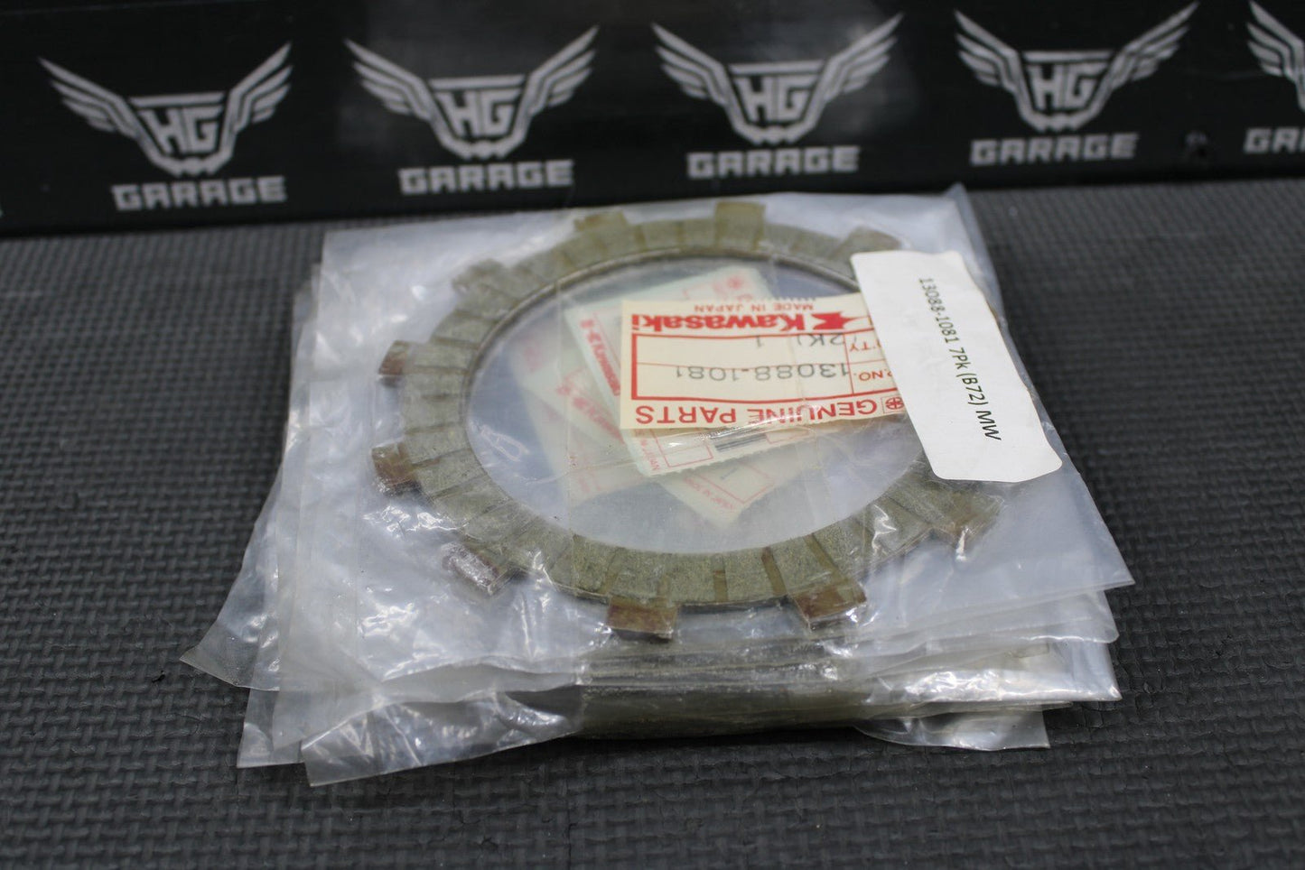 7 - NOS KAWASAKI 89 - 94 KDX200 88 - 91 KX125 OEM CLUTCH FRICTION PLATES 13088 - 1081 - hggarage