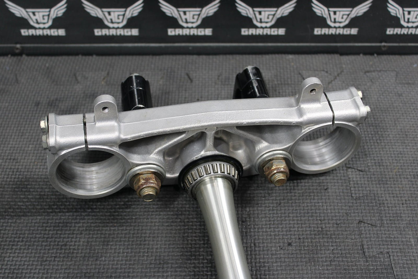 2013 HONDA CRF450R OEM FRONT FORKS LOWER UPPER TRIPLE TREE STEM CLAMP 53219 - MEN - hggarage