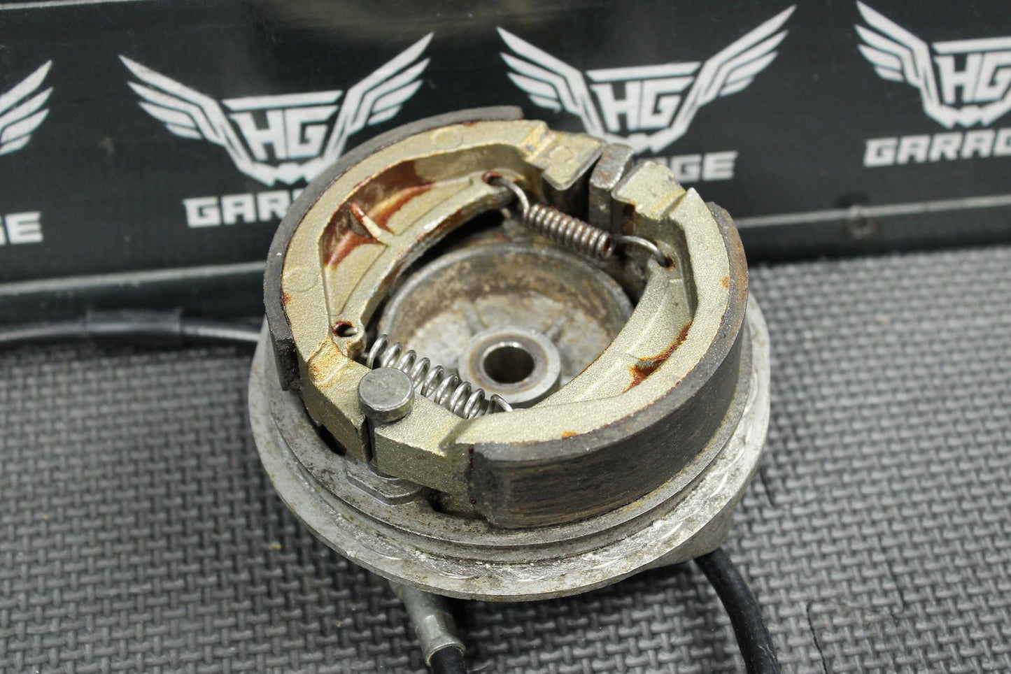 1998 Kawasaki KX60 90 - 03 OEM Front Brake Drum Cable Lever Complete Assembly - hggarage