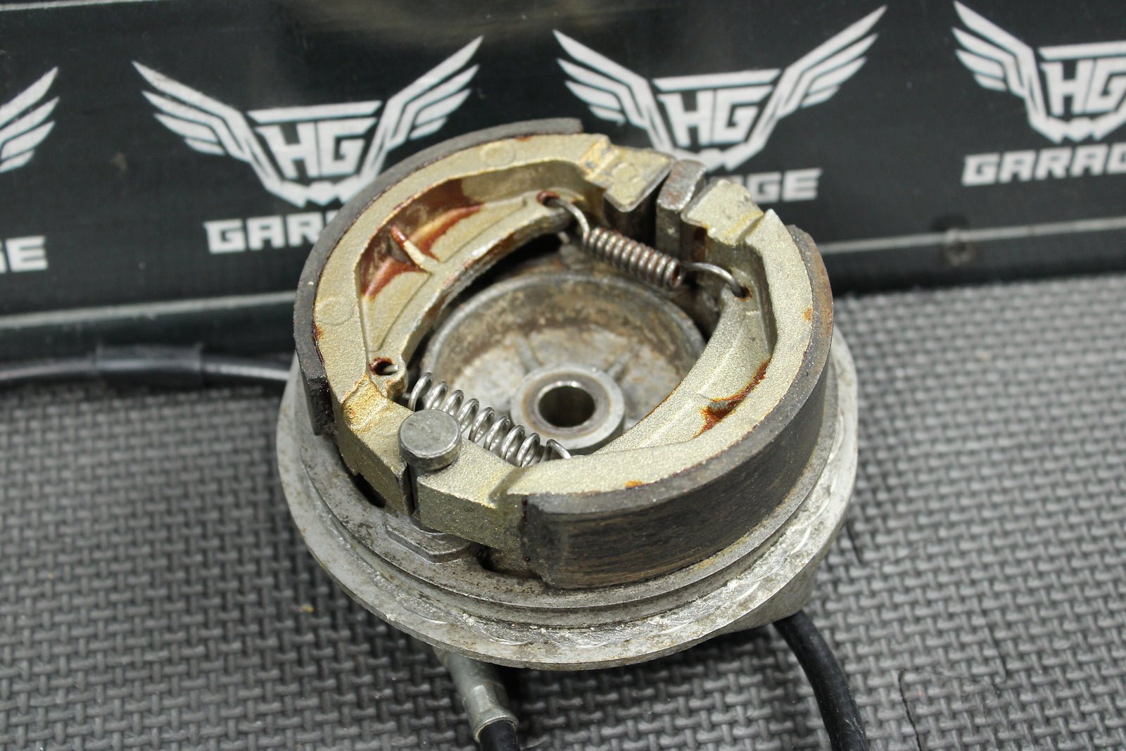 1998 Kawasaki KX60 90 - 03 OEM Front Brake Drum Cable Lever Complete Assembly - hggarage