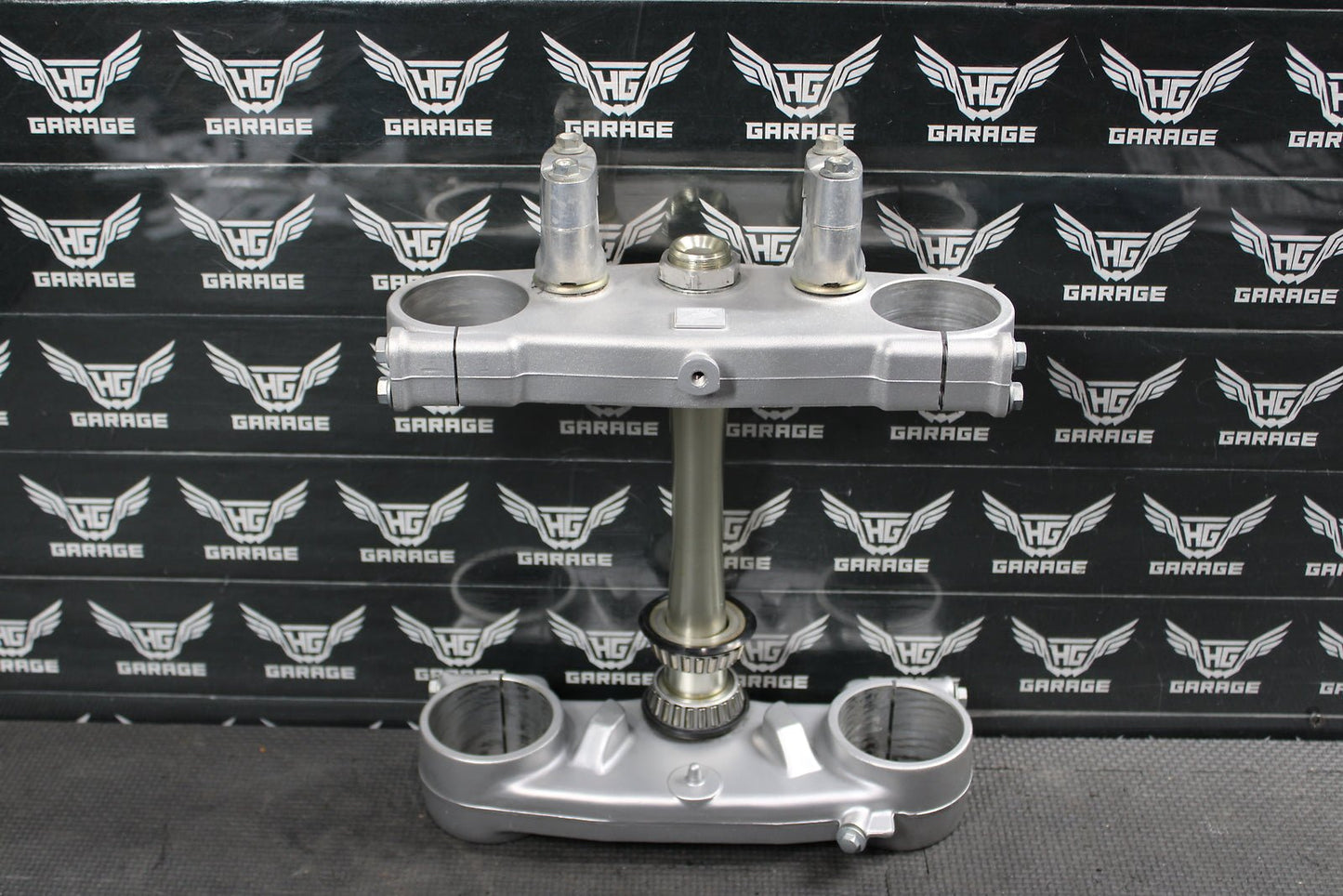 2002 HONDA CRF450R OEM FRONT FORKS LOWER UPPER TRIPLE TREE STEM NICE! - hggarage