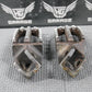 2001 95 - 01 HONDA CR500R RIGHT LEFT OVERSIZE FOOTPEGS FOOT PEGS PEDALS HEAVY DUTY - hggarage