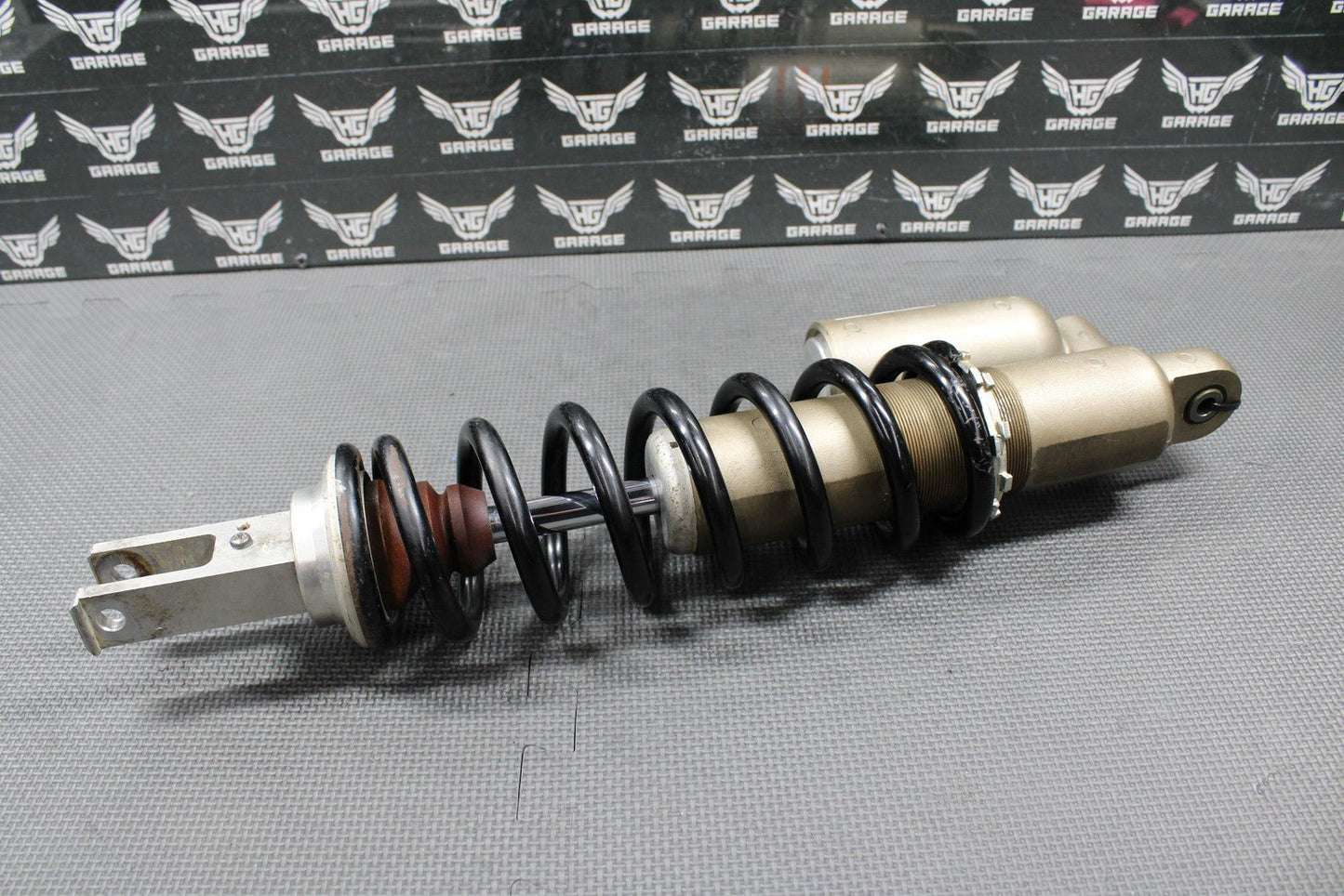 2014 KAWASAKI KX250F OEM REAR BACK SHOCK ABSORBER SUSPENSION 45014 - 0416 - 23P GOOD - hggarage
