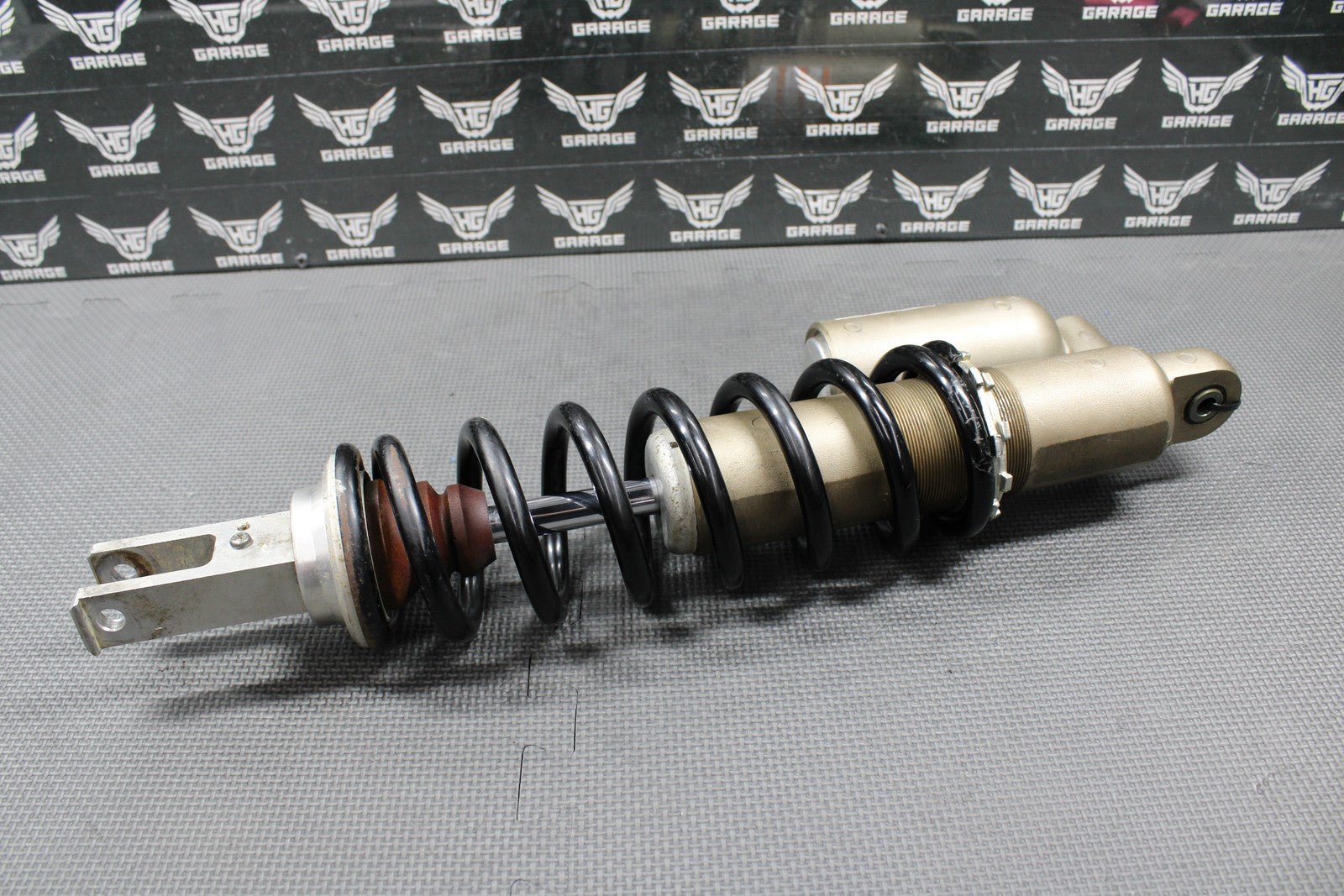 2014 KAWASAKI KX250F OEM REAR BACK SHOCK ABSORBER SUSPENSION 45014 - 0416 - 23P GOOD - hggarage