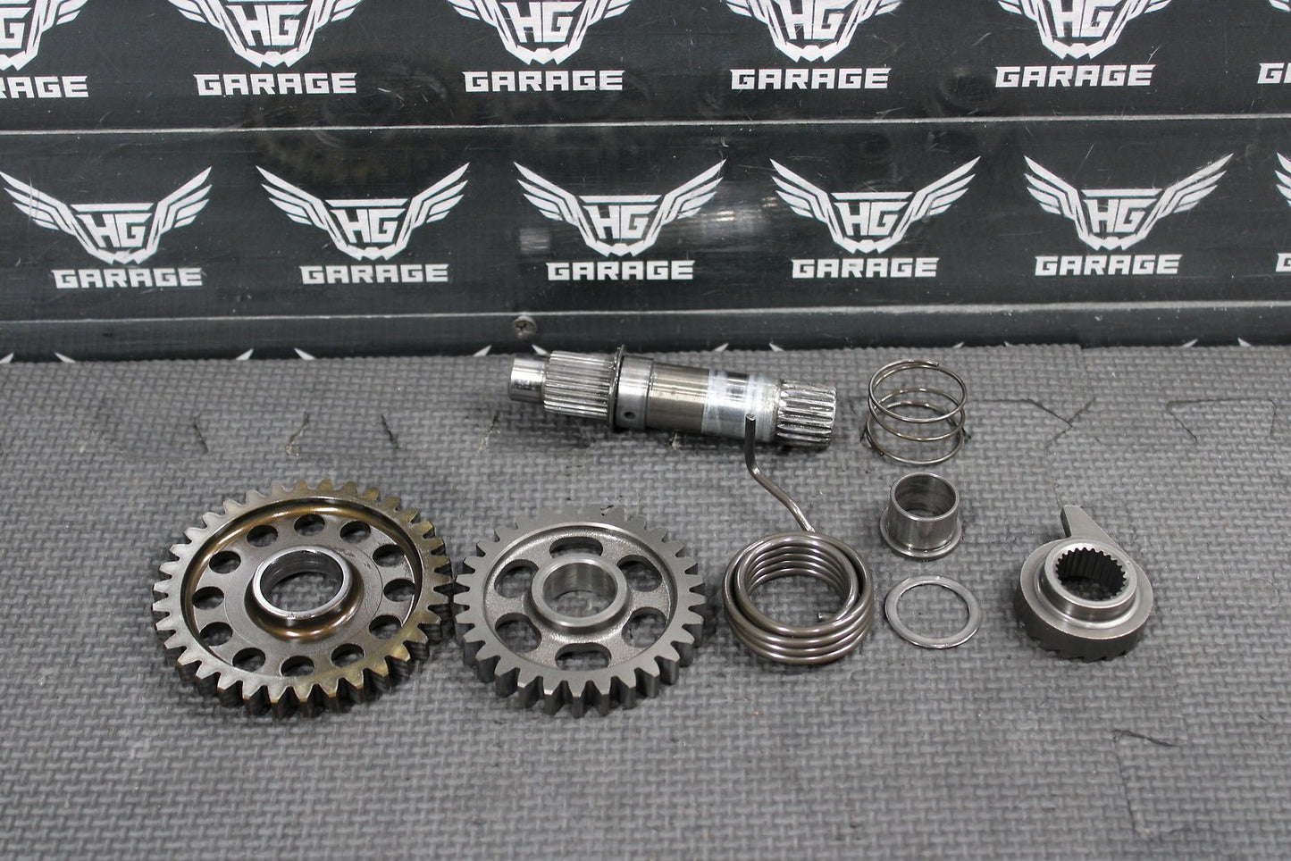 2002 HONDA CRF450R OEM KICKSTART KICK START SHAFT W IDLER GEAR - hggarage
