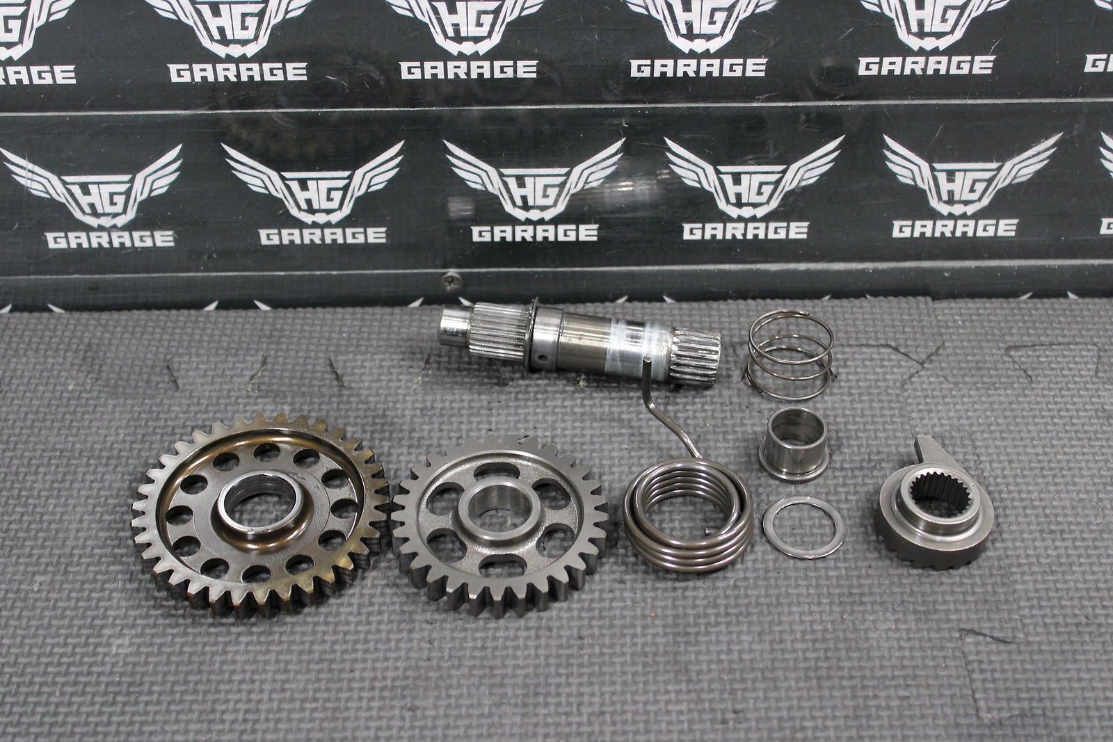 2002 HONDA CRF450R OEM KICKSTART KICK START SHAFT W IDLER GEAR - hggarage