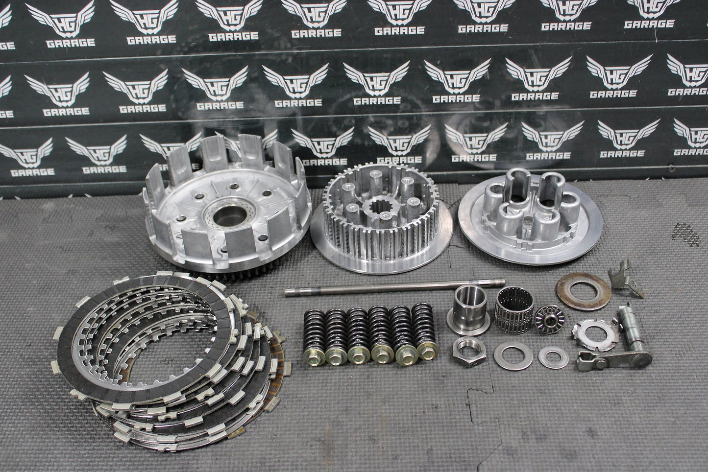 2002 HONDA CRF450R OEM COMPLETE CLUTCH W PLATES BASKET HUB 22100 - MEB - 305 - hggarage