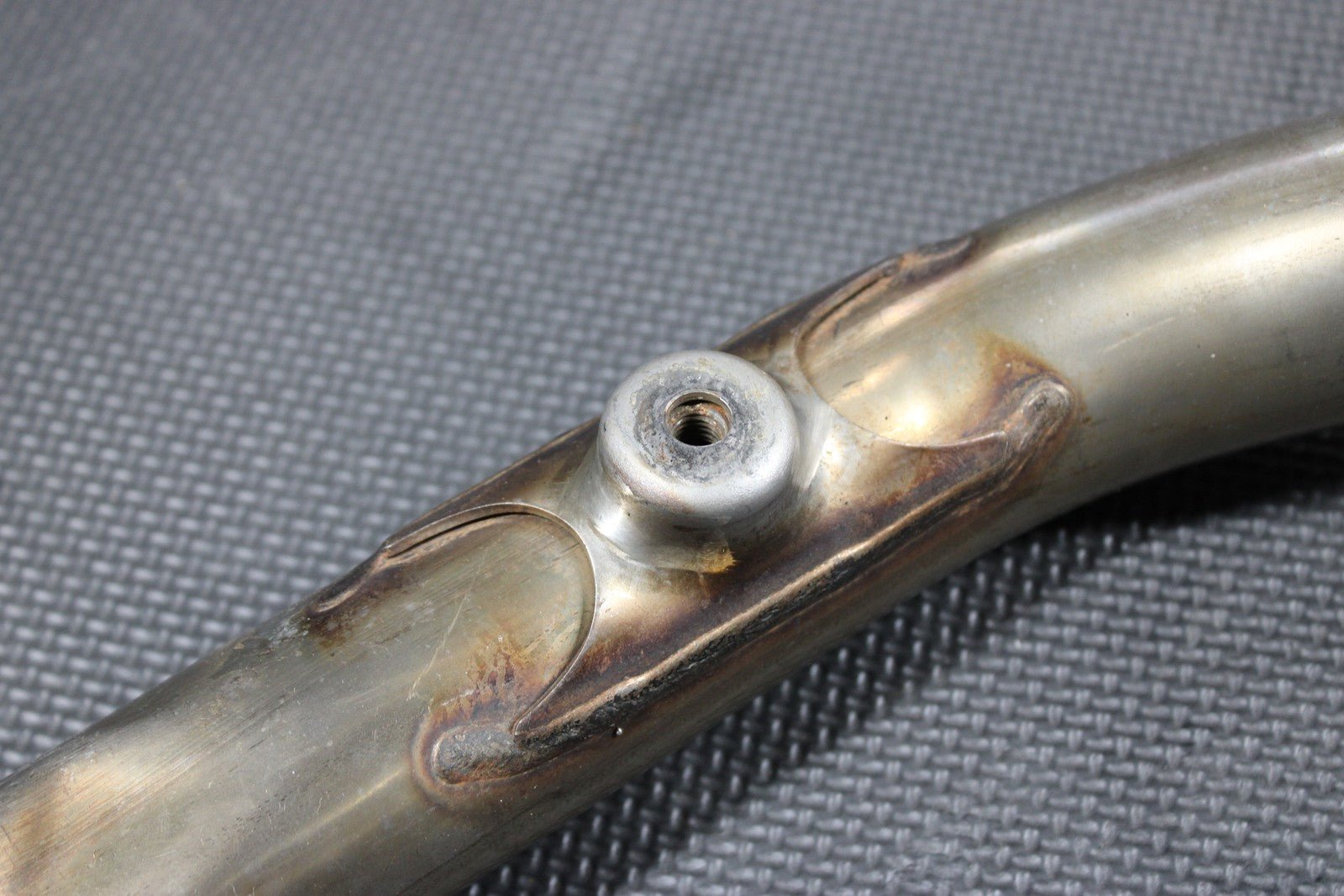 2012 KAWASAKI KX250F OEM MUFFLER EXHAUST SILENCER SLIP ON PIPE PIPE - hggarage