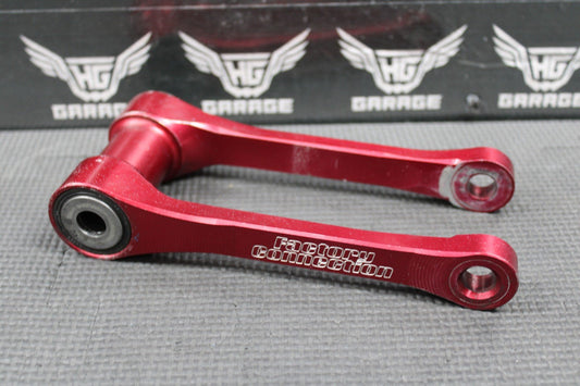2012 HONDA CRF250R CRF450R FACTORY CONNECTION RED BILLET SHOCK SWINGARM LINKAGE - hggarage