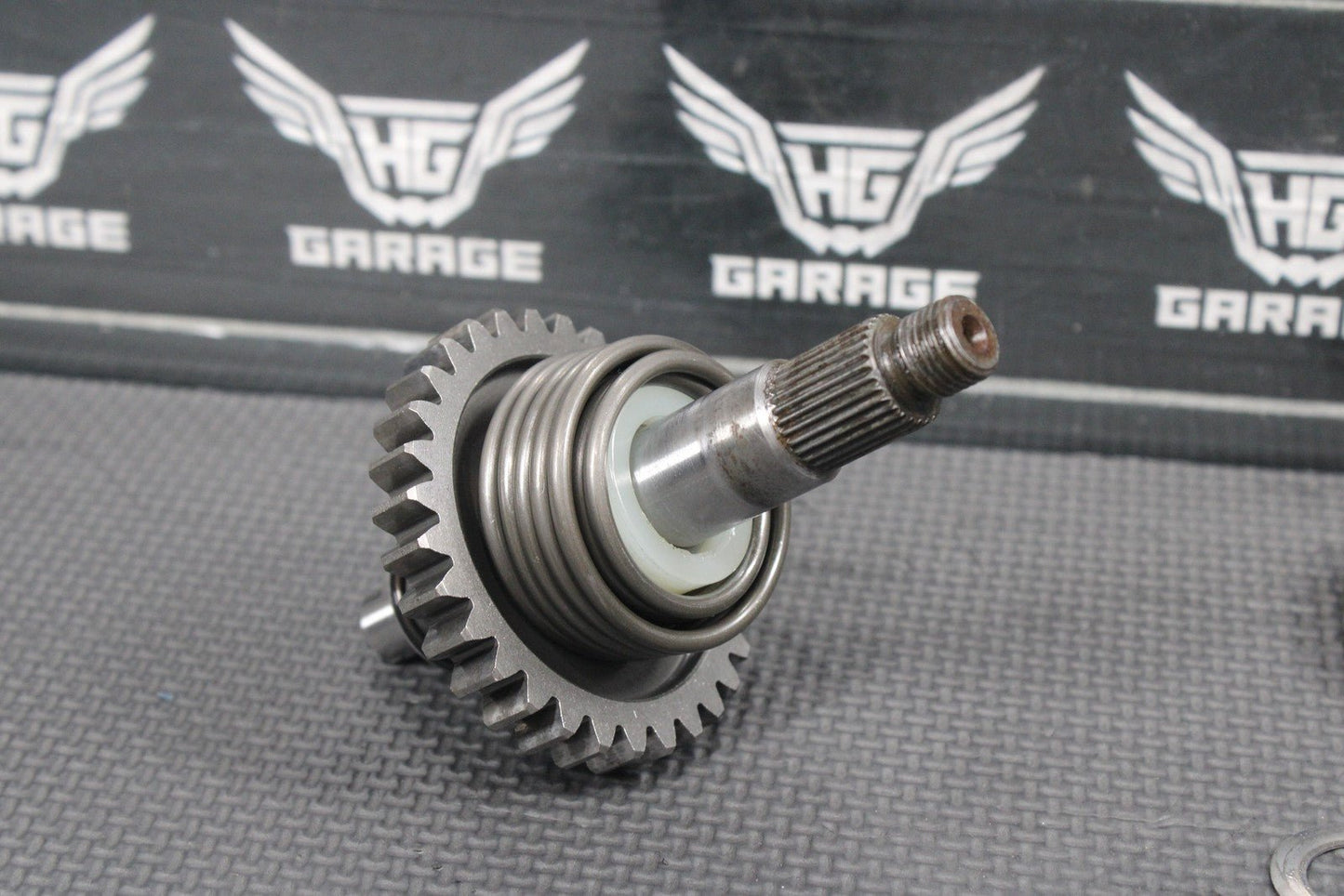 1986 86 - 88 KAWASAKI KDX200 OEM KICKSTART KICK START SHAFT W IDLER GEAR GOOD! - hggarage