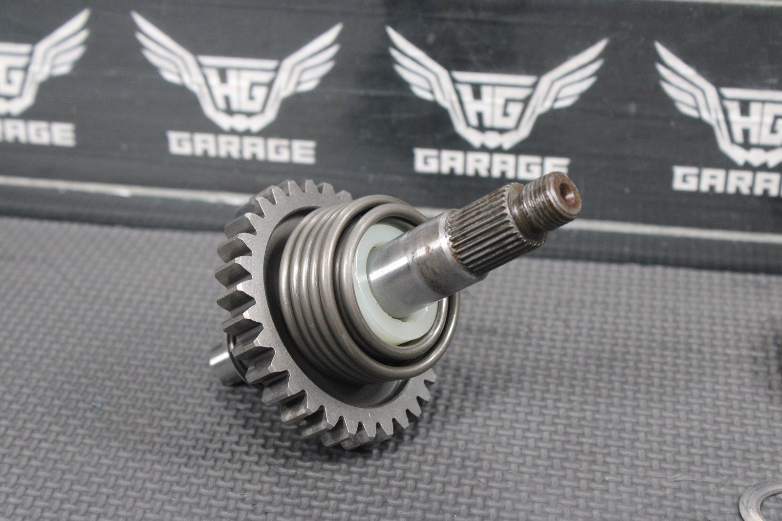 1986 86 - 88 KAWASAKI KDX200 OEM KICKSTART KICK START SHAFT W IDLER GEAR GOOD! - hggarage