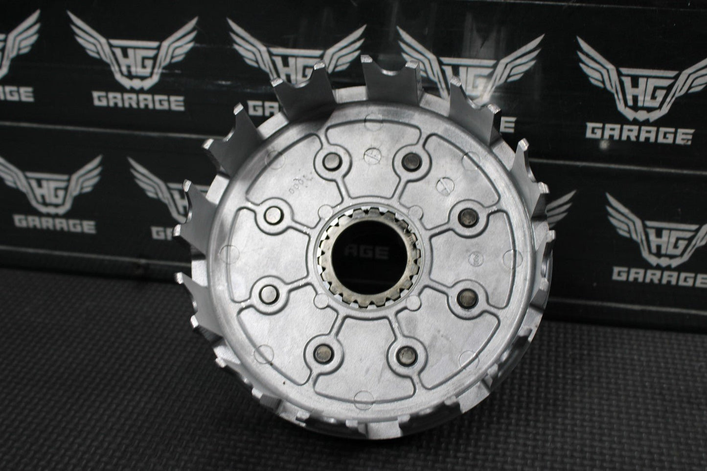 2014 KAWASAKI 10 - 14 KX250F OEM COMPLETE CLUTCH BASKET HUB PRESSURE PLATE - hggarage