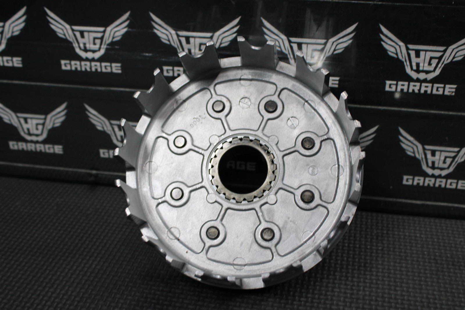 2014 KAWASAKI 10 - 14 KX250F OEM COMPLETE CLUTCH BASKET HUB PRESSURE PLATE - hggarage