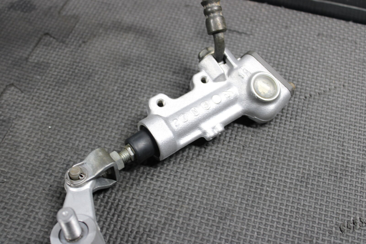 2008 KAWASAKI KX250F OEM NISSIN REAR BACK BRAKE CALIPER MASTER CYLINDER LEVER